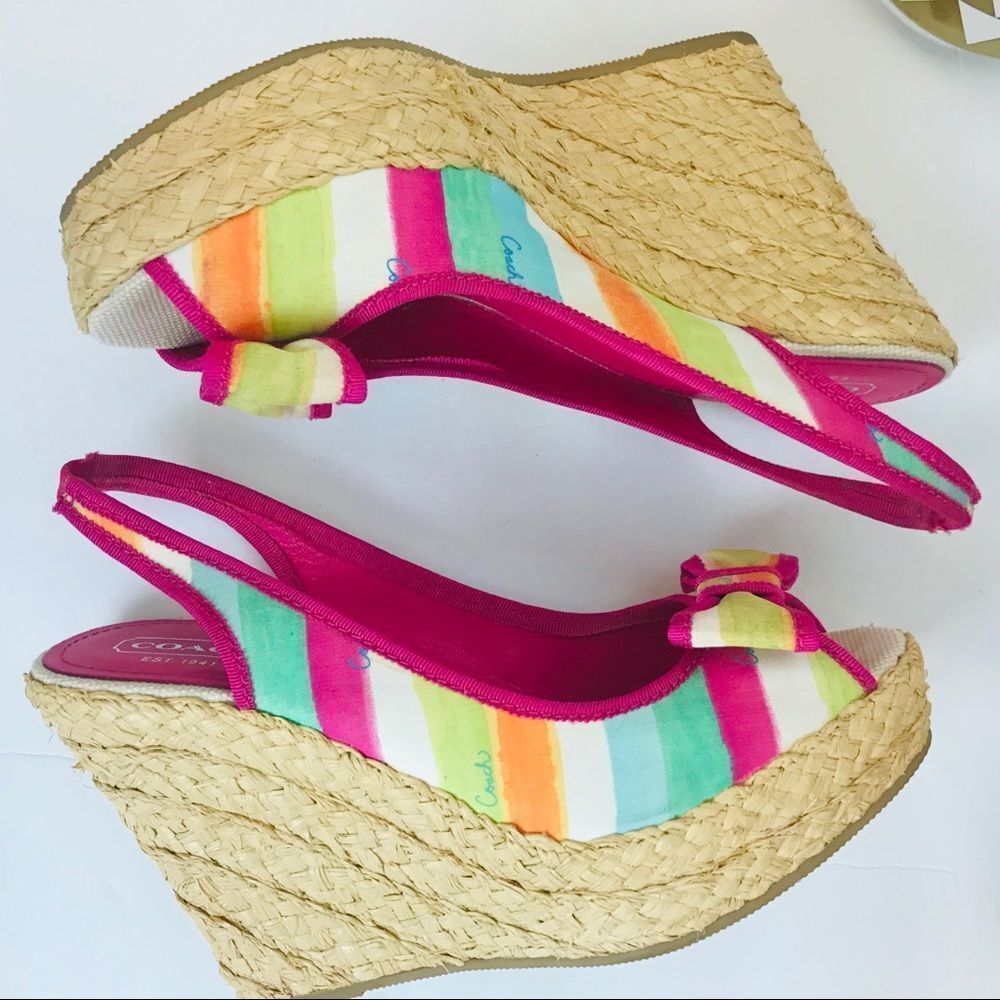 Coach Multicolor Grace Bow Front Espadrille shoes - Picture 4 of 7